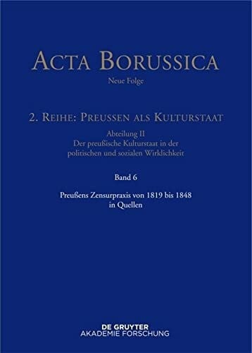 Preußens zensurpraxis von - preußens,