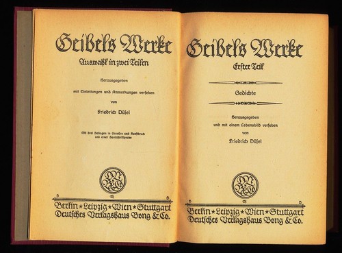 Geibels werke erster - werke.,